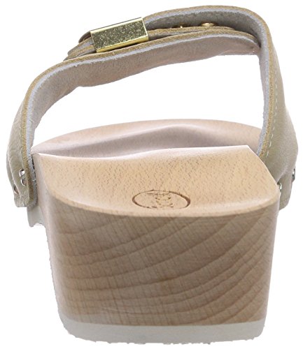 Scholl PESCURA Wedge Sand, Zuecos para Mujer, 39 EU