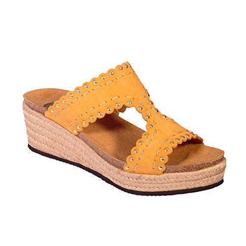 Scholl Sandalias con cuña Shannon Amarillo 39