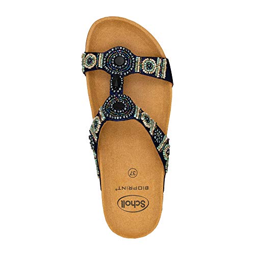 Scholl Sandalias sin Tira New Bogota' Wedge Azul 38