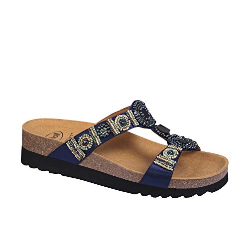 Scholl Sandalias sin Tira New Bogota' Wedge Azul 38