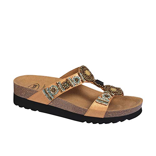 Scholl Sandalias sin Tira New Bogota' Wedge Oro 37