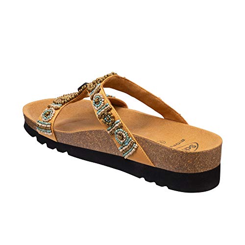 Scholl Sandalias sin Tira New Bogota' Wedge Oro 37