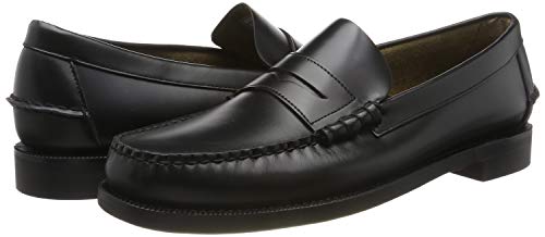 Sebago Classic Dan, Náuticos para Hombre, Negro 902, 42 EU