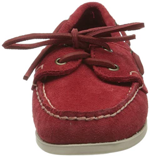 Sebago Jacqueline Suede W, Náuticos para Mujer, Rojo (Red 913), 36 EU