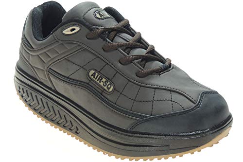 SELQUIR 7-105 Zapatilla Deportiva con Piso Balancín para Hombre MARRÓN Talla 44