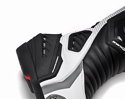 Shima RWX-6 Lady White, Botas de Cuero para Motocicleta de Verano para Mujeres (Blanco, 37)