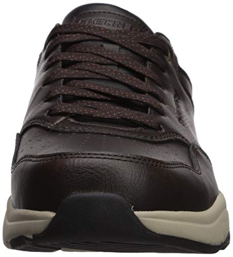 Skechers Benago-Treno, Zapatillas Hombre, Negro (Choc Black Leather), 41 EU