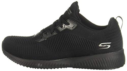 Skechers Bobs Squad Tough Talk, Zapatillas, Black, 39 1/3 EU