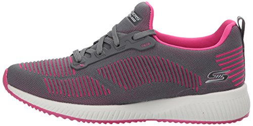 Skechers Bobs Squad-Twinning, Zapatillas sin Cordones, Gris (CCPK), 35 EU