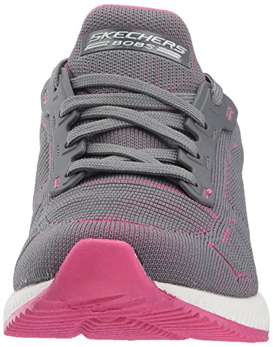 Skechers Bobs Squad-Twinning, Zapatillas sin Cordones, Gris (CCPK), 35 EU