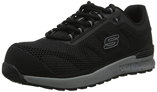 Skechers Bulklin Lyndale Zapatillas Hombre, Negro (Black Black), 45 EU