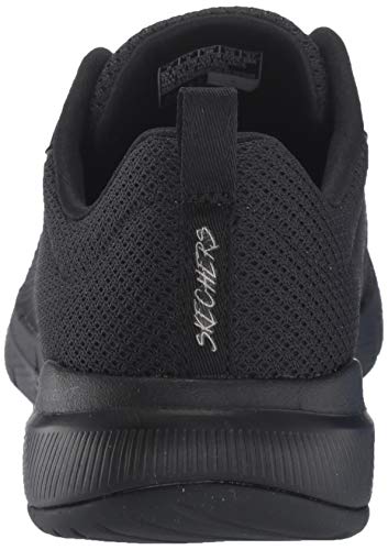 Skechers Flex Appeal 3.0-First Insight, Zapatillas Mujer, Negro (BBK Black Mesh/Trim), 42 EU