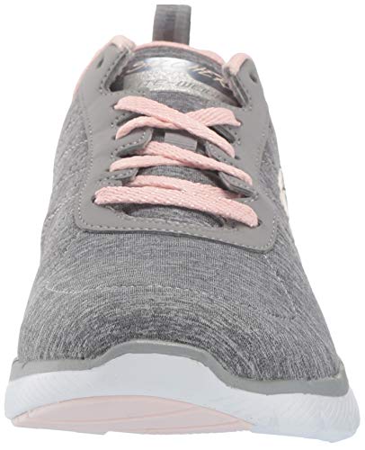 Skechers Flex Appeal 3.0-Insiders, Zapatillas Deportivas Mujer, Multicolor (GYLP Black & Gray Mesh/Black Trim), 39 EU