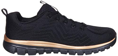 Skechers Graceful Get Connected, Zapatillas Mujer, Black, 24.5 EU