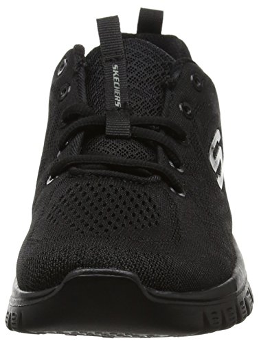 Skechers Graceful-Get Connected, Zapatillas Mujer, Negro (BBK Black Mesh/Trim), 36 EU