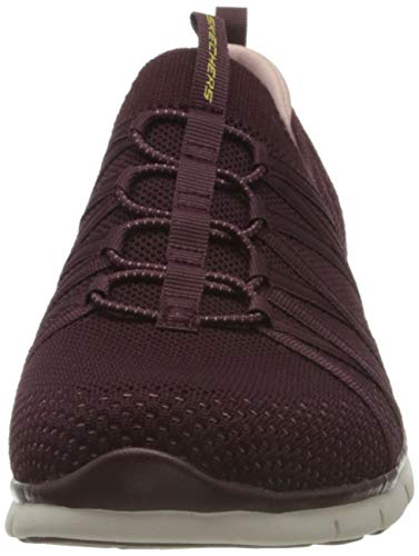 Skechers Gratis, Zapatillas Mujer, Ciruela Malla Strech Fit, 39 EU