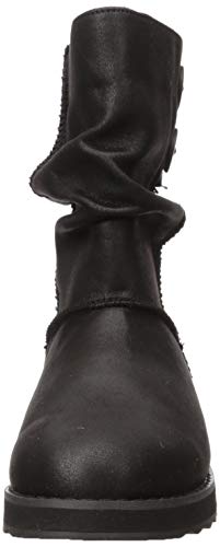 SKECHERS Keepsakes 2.0-Upland-Mid - Bota alta ancha con detalle de botones, diseño de media caña, Negro (Negro), 35 EU