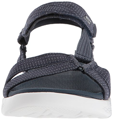 Skechers On The Go 600 15316-nvy, Sandalias Deportivas Mujer, Azul (Navy 15316/Nvy), 36 EU