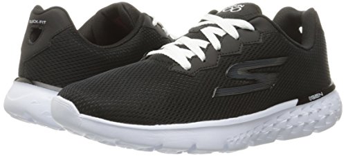 Skechers Performance Go Run 400-Action, Zapatillas de Entrenamiento Mujer, Negro (BKW), 37.5 EU