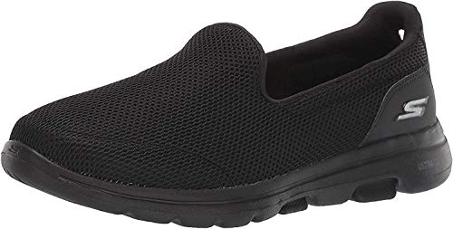 Skechers Performance Go Walk 5, Zapatillas Mujer, Negro (BBK Black Textile/Trim), 38 EU