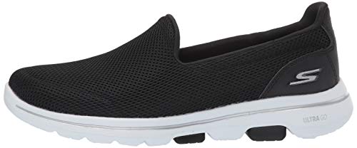 Skechers Performance Go Walk 5, Zapatillas Mujer, Negro (BKW Black Textile/Trim), 39 EU