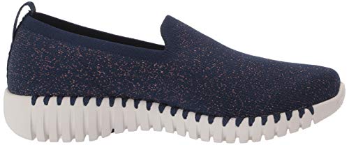 Skechers Performance Go Walk Smart-Oracle, Zapatillas Mujer, Multicolor (NVY Black Textile/White Trim), 37 EU