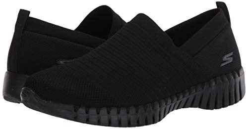 Skechers Performance Go Walk Smart-Wise, Zapatillas Mujer, Negro (BBK Black Textile/Trim), 39 EU