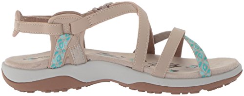 Skechers Reggae Slim-Vacay, Sandalias de Talón Abierto Mujer, Beige (Taupe), 40 EU