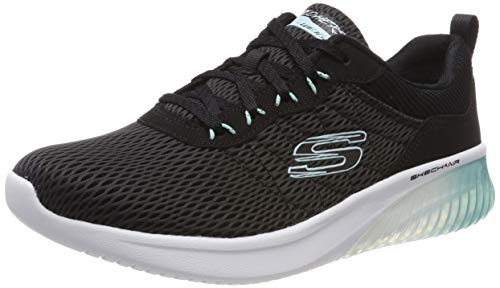 Skechers Skech-Air Ultra Flex, Zapatillas para Mujer, Negro, 39.5 EU