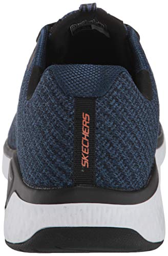 Skechers Solar Fuse-Kryzik, Zapatillas Hombre, Azul (NVBK Black Mesh/Synthetic/Black Trim), 44 EU