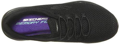 Skechers Summits, Zapatillas Mujer, Negro (BBK Black Mesh/Trim), 40.5 EU