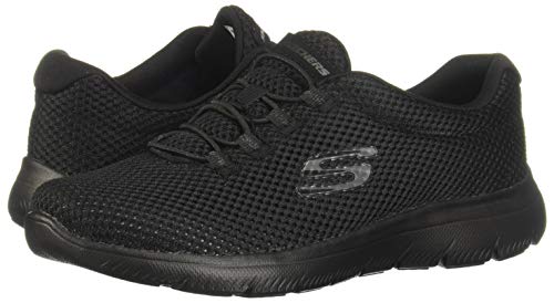 Skechers Summits, Zapatillas Mujer, Negro (BBK Black Mesh/Trim), 40.5 EU