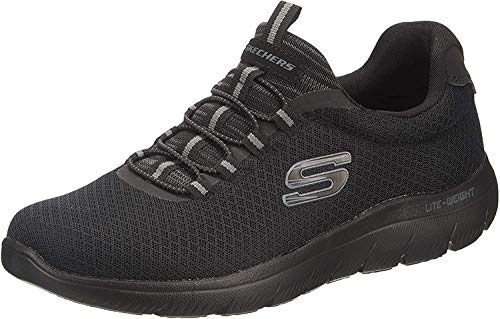 Skechers Summits, Zapatillas sin Cordones Hombre, Negro (Black Mesh/Trim BBK), 41 EU