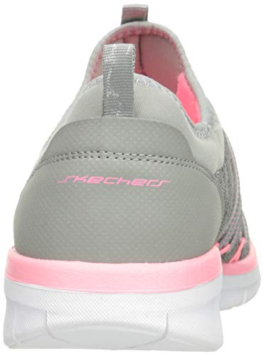 Skechers Synergy 2.0-Simply Chic, Zapatillas sin Cordones Mujer, Multicolor (GYPK Black Knit Mesh/Durabuck/Multi Trim), 37.5 EU