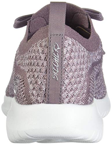 Skechers Ultra Flex, Zapatillas sin Cordones Mujer, Morado (LAV Black Knit Mesh/Trim), 39 EU