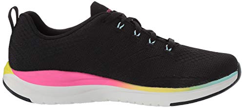 Skechers Ultra Groove Pure Vision, Zapatillas Mujer, Negro Negro Malla Multi Trim Bkmt, 38 EU