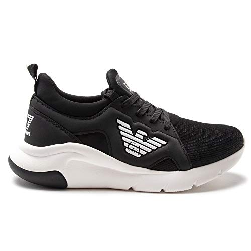 Sneaker Running EA7 Emporio Armani Mesh Rubber Black US21EA03 X8X056 38