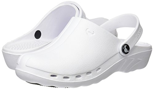 Suecos Oden, Zuecos de Trabajo, Unisex, Adulto, Blanco (White), 43 EU