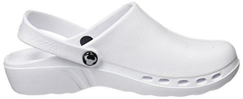 Suecos Oden, Zuecos de Trabajo, Unisex, Adulto, Blanco (White), 43 EU