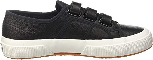 SUPERGA 2750-Efgl3Velu, Zapatillas Tobilleras Unisex Adulto, Nero Blackwhite, 37 EU