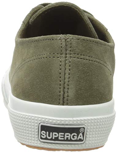 Superga 2750-suelngcotu, Oxford Plano Unisex Adulto , Verde militar ( 595 ) , 35.5 EU