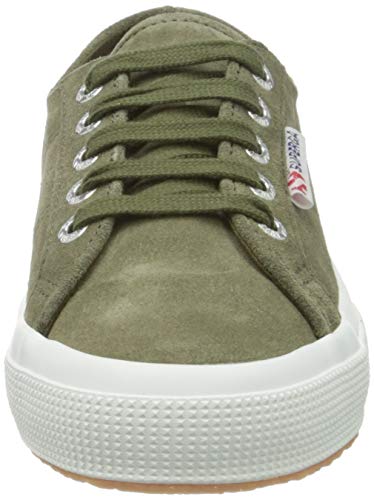 Superga 2750-suelngcotu, Oxford Plano Unisex Adulto , Verde militar ( 595 ) , 35.5 EU