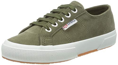 Superga 2750-suelngcotu, Oxford Plano Unisex Adulto , Verde militar ( 595 ) , 35.5 EU