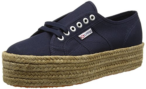 Superga 2790-COTROPEW, Zapatillas Mujer, Azul (Marineblau), 40 EU (6.5 UK)