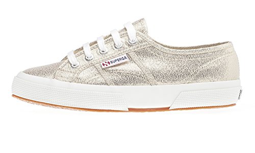 Superga Lamew, Zapatillas de Tela Mujer, Dorado (174), 39 EU