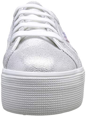 Superga S009TC0 - Zapatillas de plataforma Lamew para adultos, unisex, Plateado (Silver), 35 EU