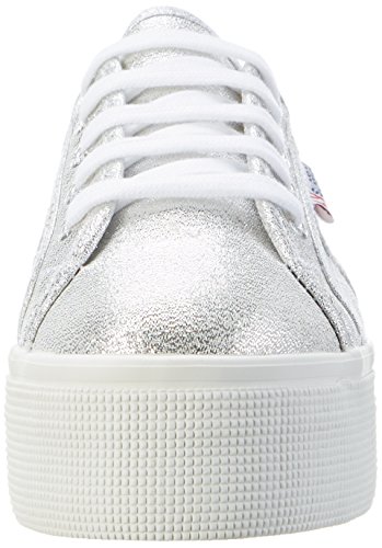 Superga S009TC0 - Zapatillas de plataforma Lamew para adultos, unisex, Plateado (Silver), 39 EU