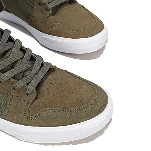 Supra Vaider, Zapatillas de Skateboard Unisex Adulto, Verde (Olive/Stone-White-M 370), 45.5 EU