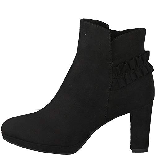 Tamaris Mujer Botines, señora Botines, Botas,Botas de Media caña,Botines,botín,Tobillo Alto,Cremallera,Black,40 EU / 6.5 UK