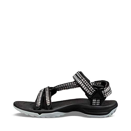 Teva Terra Fi Lite, Sandalias de Punta Descubierta Mujer, Multicolor (Samba Black Multi Sbml), 38 EU